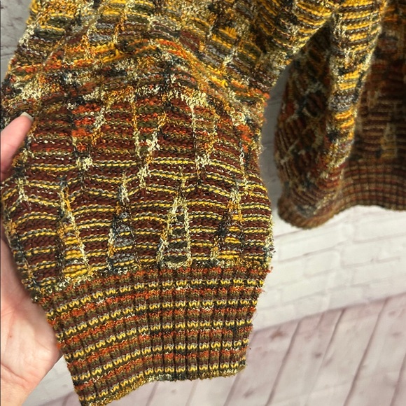 Suspense wool blend colorful cardigan sweater buttons eclectic grandpa size XL - Picture 5 of 11